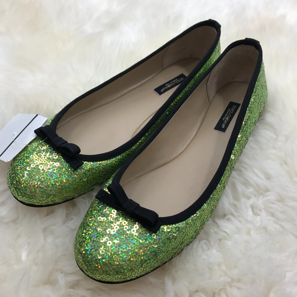 DOLOE GABBANA shining flats size 39 oritq